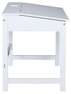 Schreibtisch "Charlie" In Weiß - (B)55 X (H)48,8 X (T)45 Cm -Kindermöbel the home deco kids schreibtisch charlie in weiss b 55 x h 48 8 x t 45 cm 3