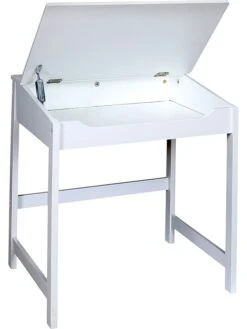 Schreibtisch "Charlie" In Weiß - (B)55 X (H)48,8 X (T)45 Cm -Kindermöbel the home deco kids schreibtisch charlie in weiss b 55 x h 48 8 x t 45 cm 5