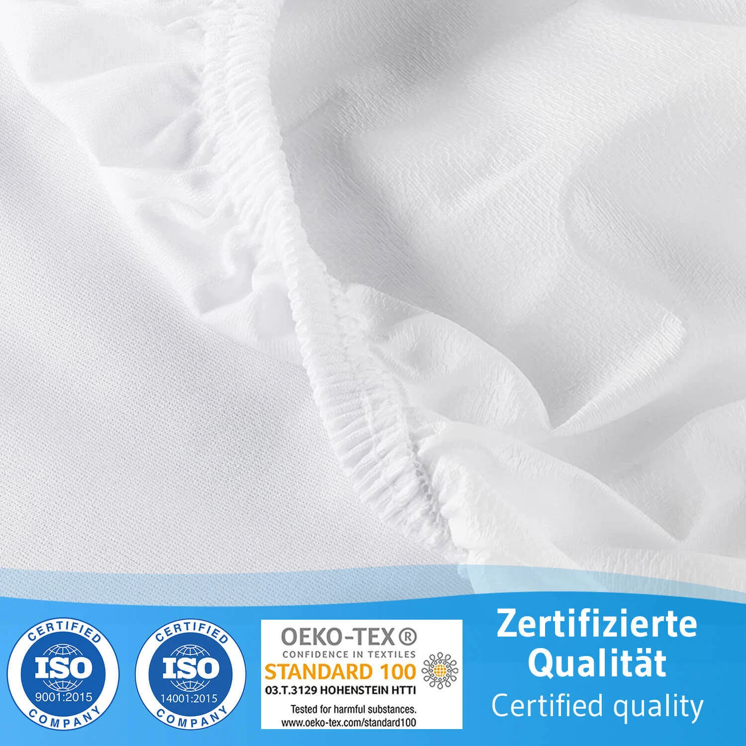 Matratzenschoner Mit Seitenwänden, 100% Wasserdicht Und Schützt Vor Haustaub 5 Matratzenschoner Mit Seitenwänden, 100% Wasserdicht Und Schützt Vor Haustaub – Bild 5