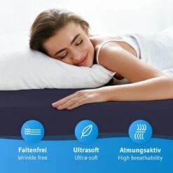 Titelseite -Kindermöbel third of life spannbettlaken bene aus baumwolle faltenfrei in nachtblau 1