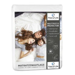 Wasserdichte Molton Matratzenauflage, Atmungsaktiv Und Aus Recycelter Baumwolle