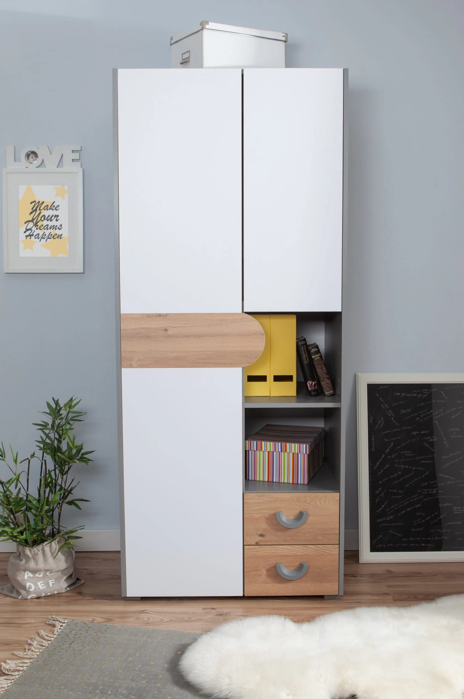 TICAA Jugendzimmer "Mira", 4-tlg, Grau In Grau 6 TICAA Jugendzimmer "Mira", 4-tlg, Grau In Grau – Bild 6