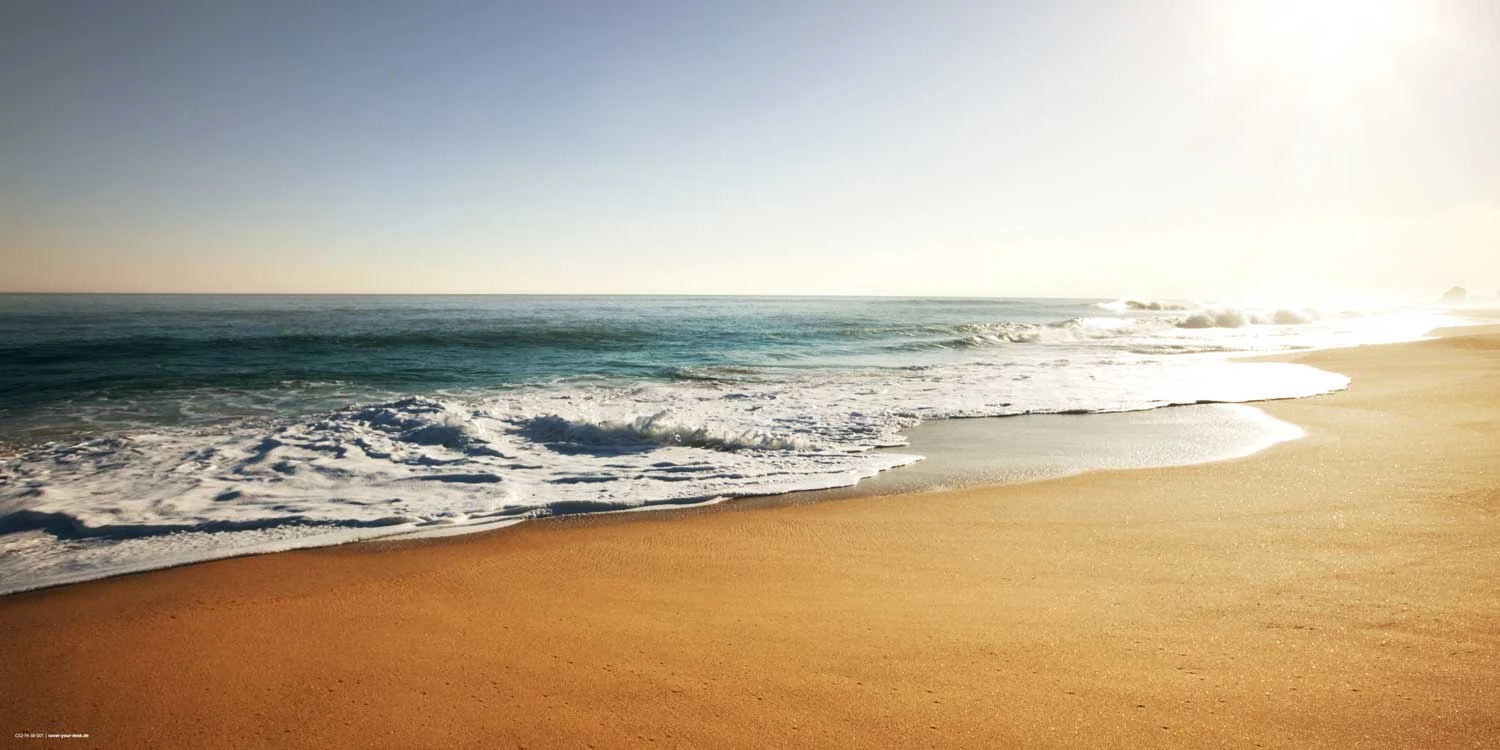 Schreibtischunterlage "Am Strand" In Blau (L)100 X (B)50 2 Schreibtischunterlage "Am Strand" In Blau (L)100 X (B)50 – Bild 2