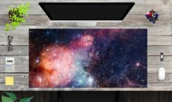 Schreibtischunterlage "Entfernte Galaxie" In Blau (L)100 X (B)50