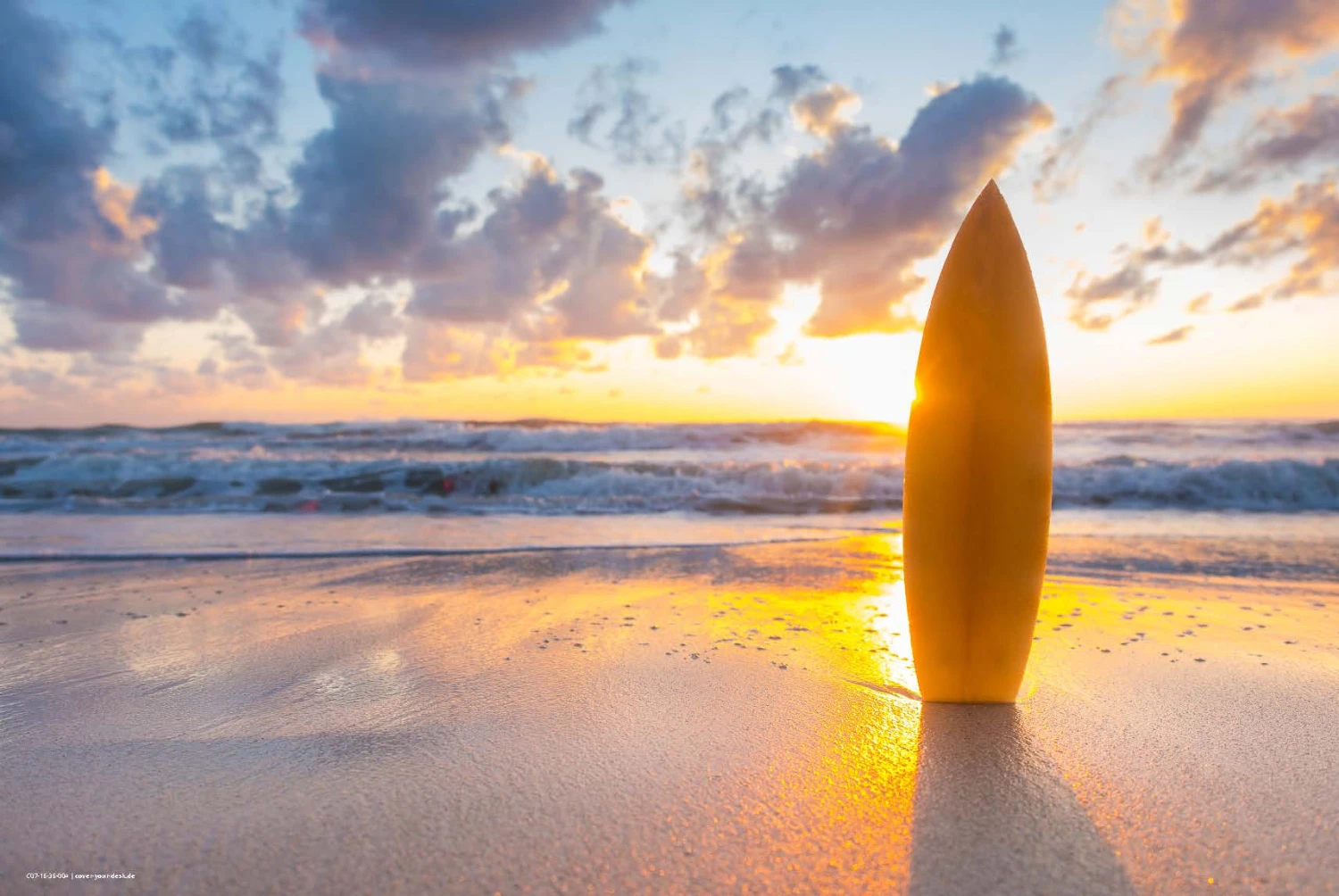 Schreibtischunterlage "Surfbrett Am Strand" (L)60 X (B)40 2 Schreibtischunterlage "Surfbrett Am Strand" (L)60 X (B)40 – Bild 2