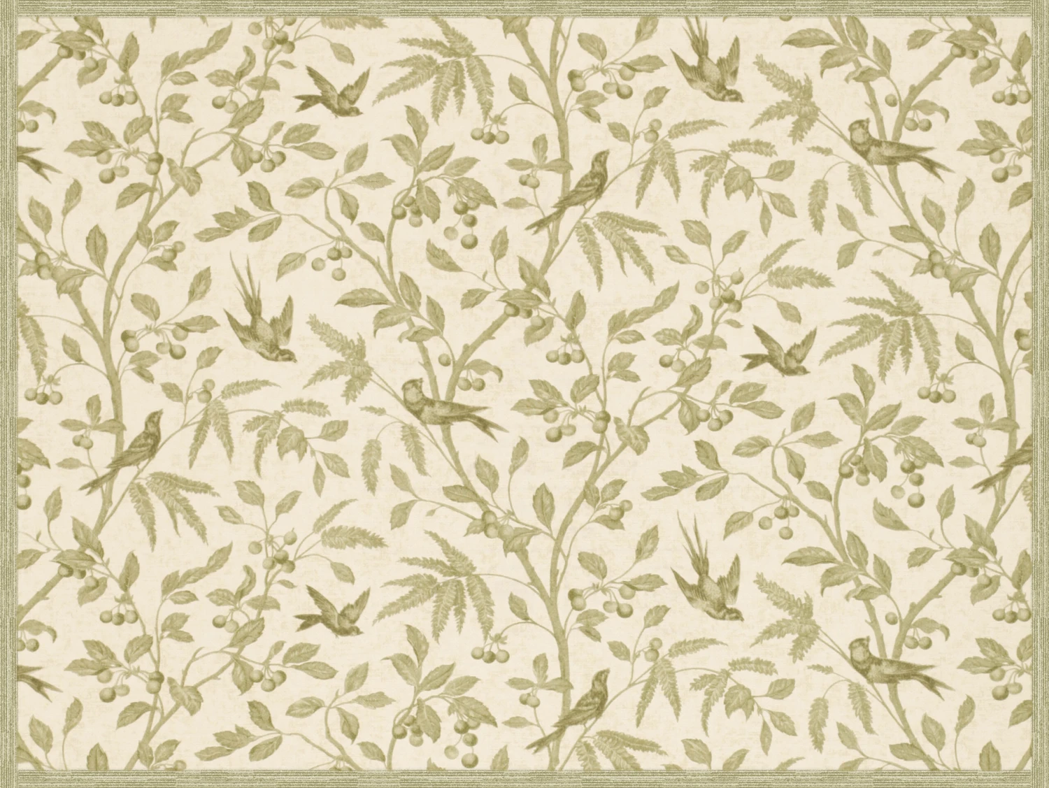 Tischsets I Platzsets "Beige Zweige Und Vögel" (L)30 X (B)40 1 Tischsets I Platzsets "Beige Zweige Und Vögel" (L)30 X (B)40