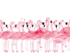 Tischsets I Platzsets "Tropische Flamingos" (L)30 X (B)40