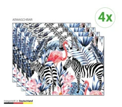 Tischsets I Platzsets "Tropische Zebras Und Flamingos" (L)30 X (B)40 7 Tischsets I Platzsets "Tropische Zebras Und Flamingos" (L)30 X (B)40 -Kindermöbel tischsetmacher de tischsets i platzsets tropische zebras und flamingos l 30 x b 40 2