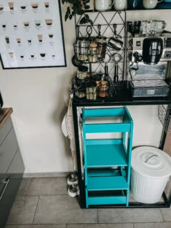 TiSsi® Entdeckerturm / Lernturm FELIX Mitwachsend Petrol -Kindermöbel tissi tissi r entdeckerturm lernturm felix mitwachsend petrol 6