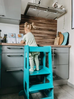 TiSsi® Entdeckerturm / Lernturm FELIX Mitwachsend Petrol -Kindermöbel tissi tissi r entdeckerturm lernturm felix mitwachsend petrol 8