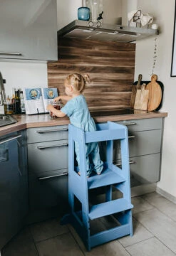 TiSsi® Entdeckerturm / Lernturm FELIX Mitwachsend Taubenblau -Kindermöbel tissi tissi r entdeckerturm lernturm felix mitwachsend taubenblau 6