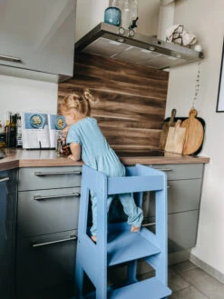 TiSsi® Entdeckerturm / Lernturm FELIX Mitwachsend Taubenblau -Kindermöbel tissi tissi r entdeckerturm lernturm felix mitwachsend taubenblau 7