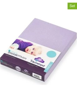 2er-Set: Spannbettlaken In Lila