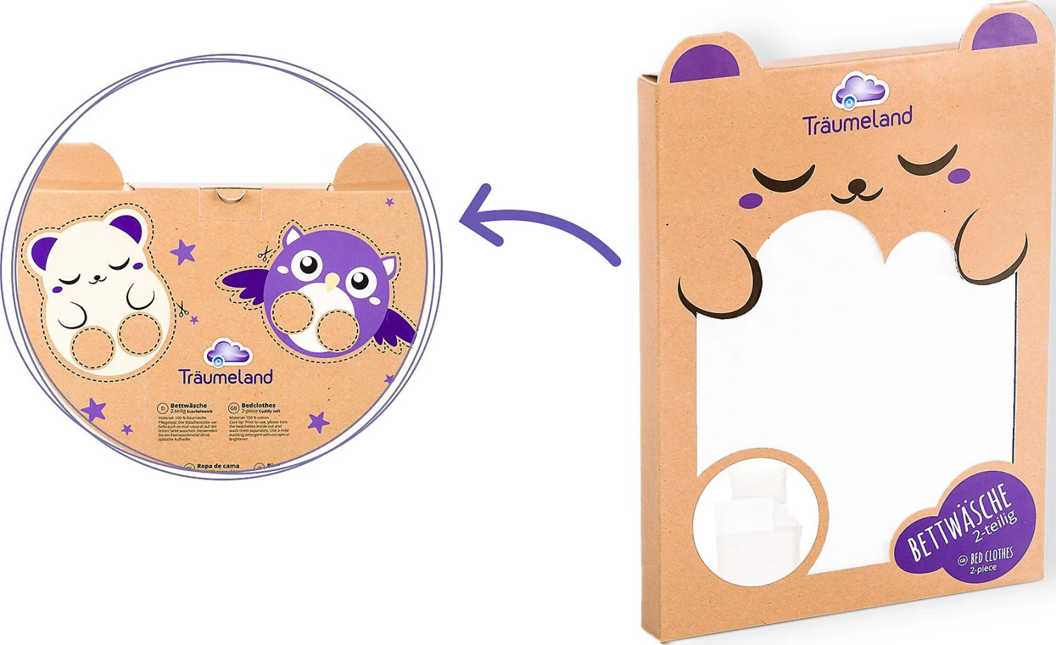 Bettwäsche Kuschelhase 100/135 + 40/60 Cm 3 Bettwäsche Kuschelhase 100/135 + 40/60 Cm – Bild 3