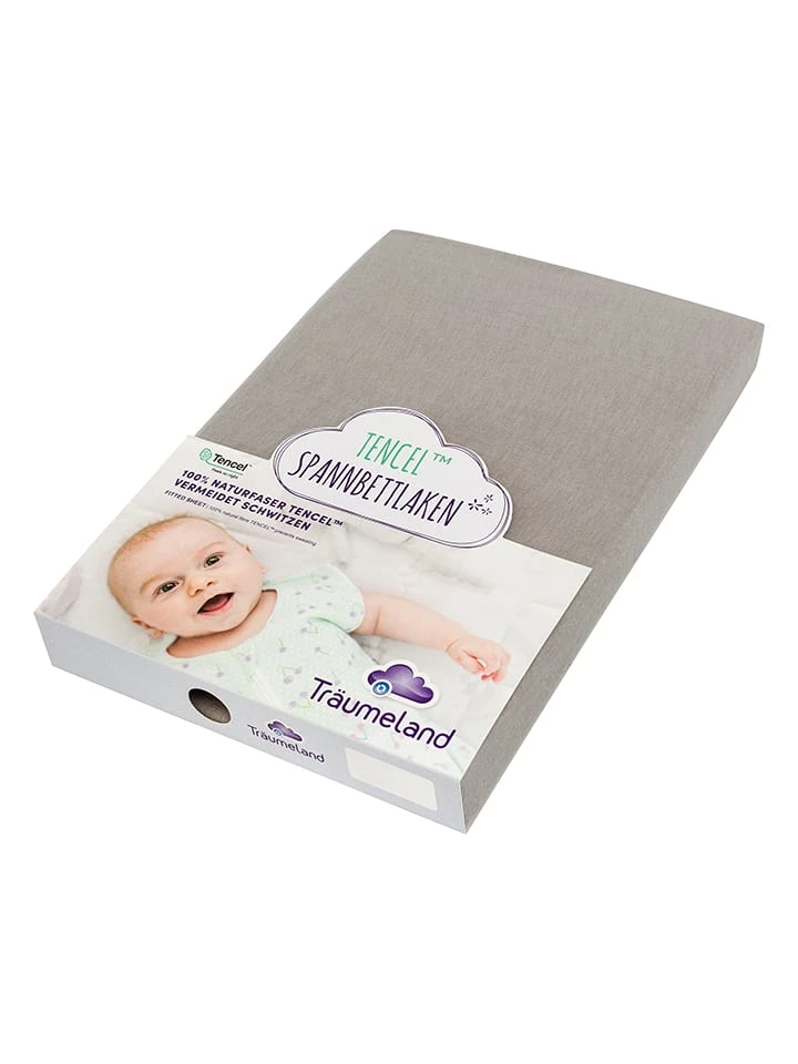 Spannbettlaken In Taupe - (L)200 X (B)90 Cm 1 Spannbettlaken In Taupe - (L)200 X (B)90 Cm