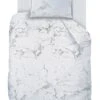 Bettwäsche-Set "Marmor-Optik" In Weiß / Grau
