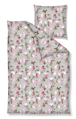 Renforcé Bettwäsche - Magnolien In Rosa