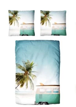 Renforcé Bettwäsche - Standurlaub Mit Bus In Blau