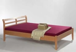 Futonbett Massiv Buche Natur In Braun