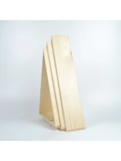 3er-Set: Wandregale "Triangle" In Natur -Kindermöbel woody kid store 3er set wandregale triangle in natur 3