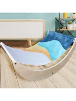 Hängematte In Hellbraun/ Bunt - (L)60 X (B)90 X (H)43 X (T)60 Cm -Kindermöbel woody kids hangematte in hellbraun bunt l 60 x b 90 x h 43 x t 60 cm 2