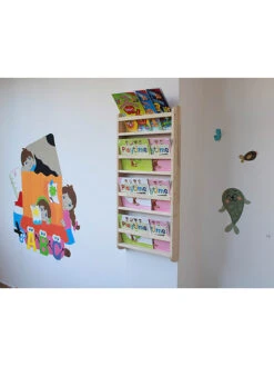 Titelseite -Kindermöbel woody kids wandregal montessori in natur b 50 x h 100 cm 1