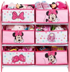 6-Boxen Regal, Minnie Mouse, Rosa/weiß