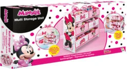6-Boxen Regal, Minnie Mouse, Rosa/weiß -Kindermöbel worldsapart 6 boxen regal minnie mouse rosa weiss 6